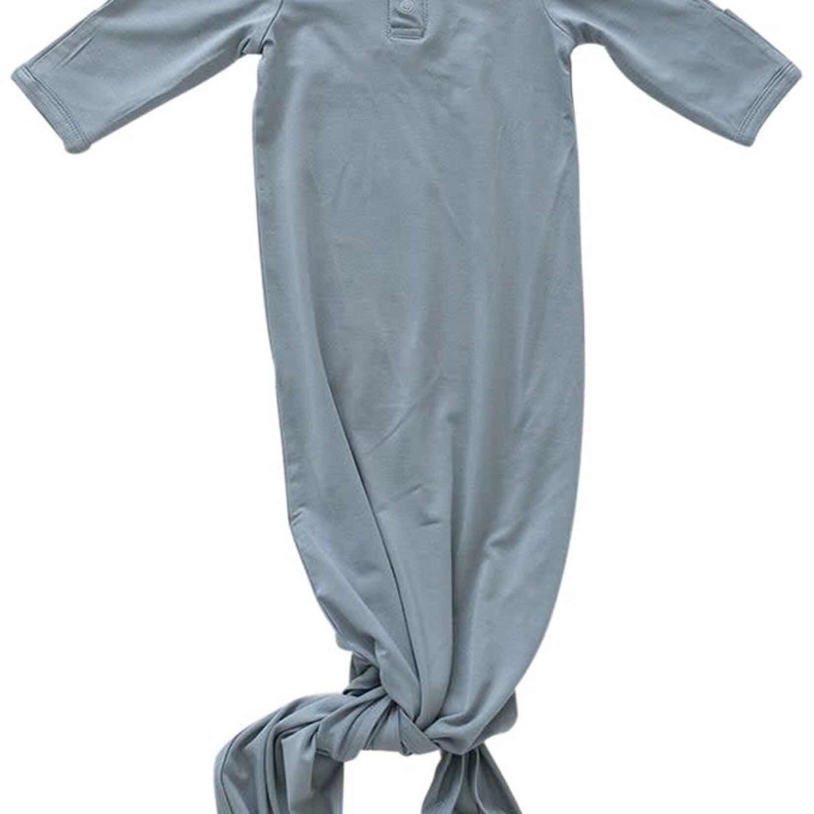Mebie Baby Knot Gown - Dusty Blue Bamboo