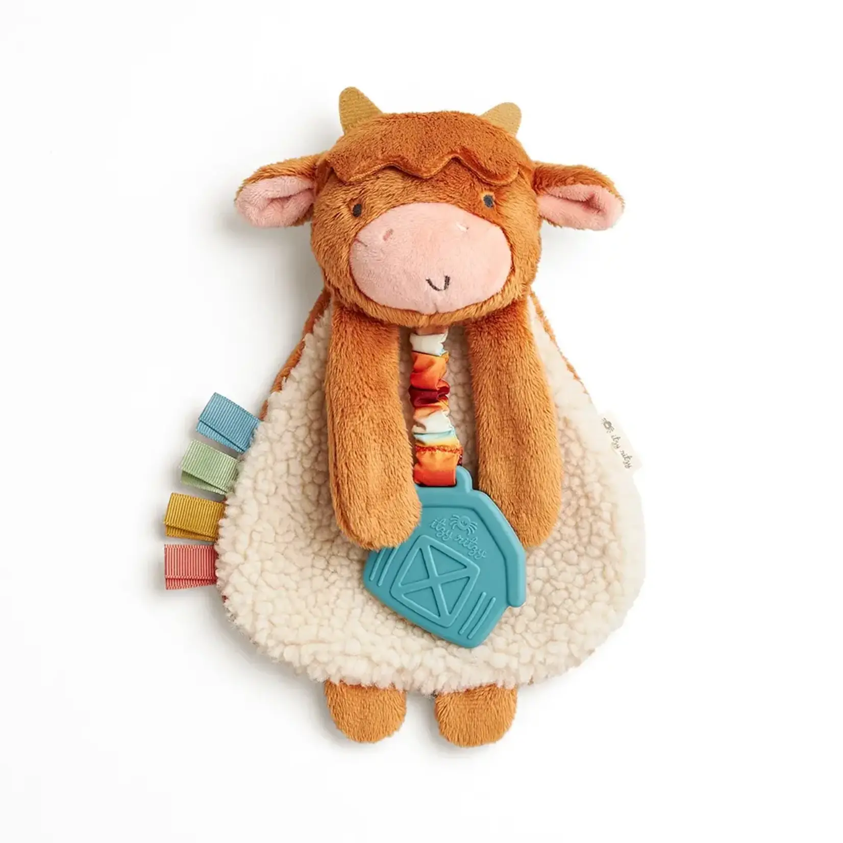 Itzy Ritzy Lovey Plush and Teether Toy | Highland Cow
