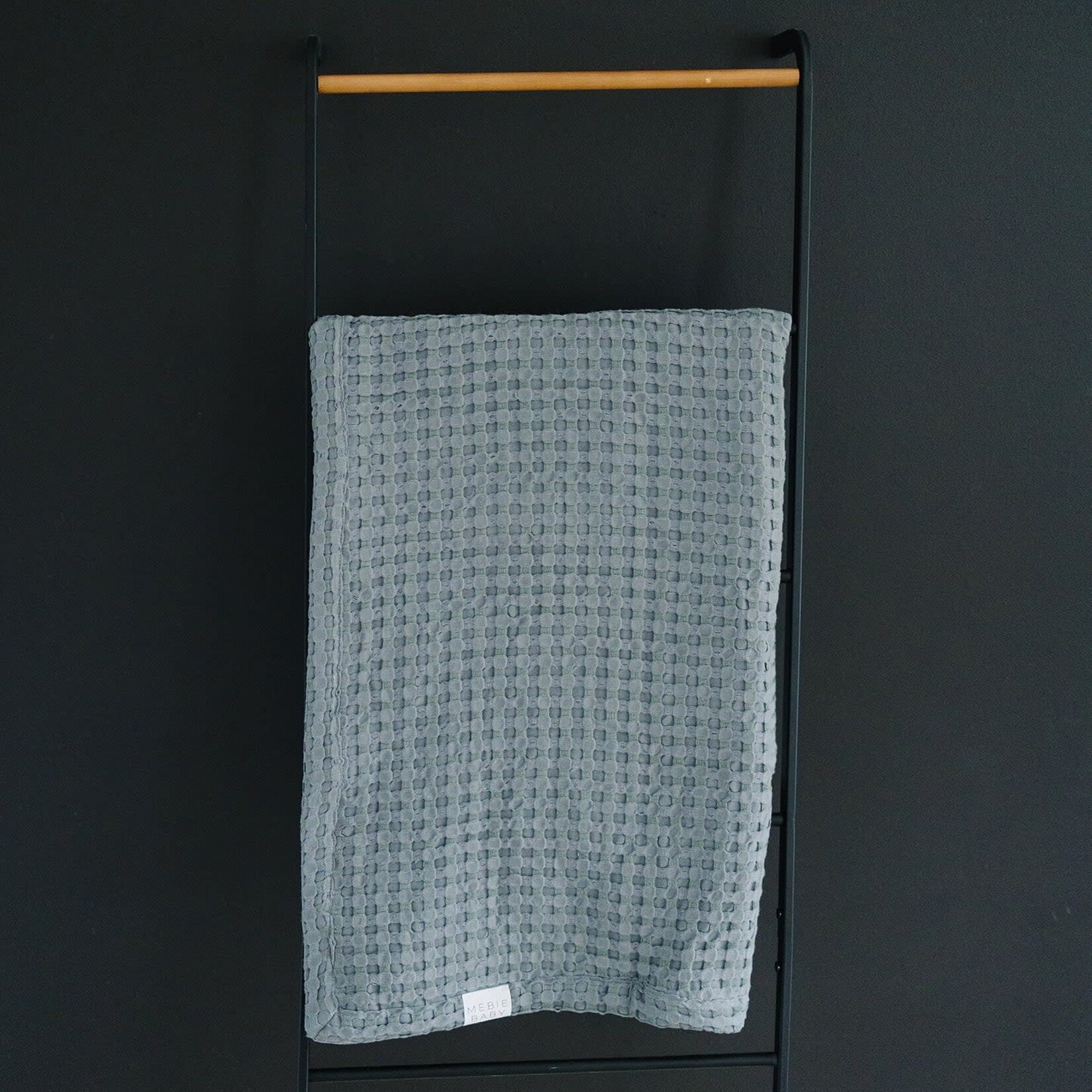 Mebie Baby Waffle Quilt - Steel