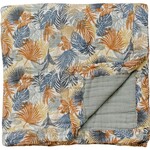 Mebie Baby Paradise Palms + Dusty Blue Muslin Quilt