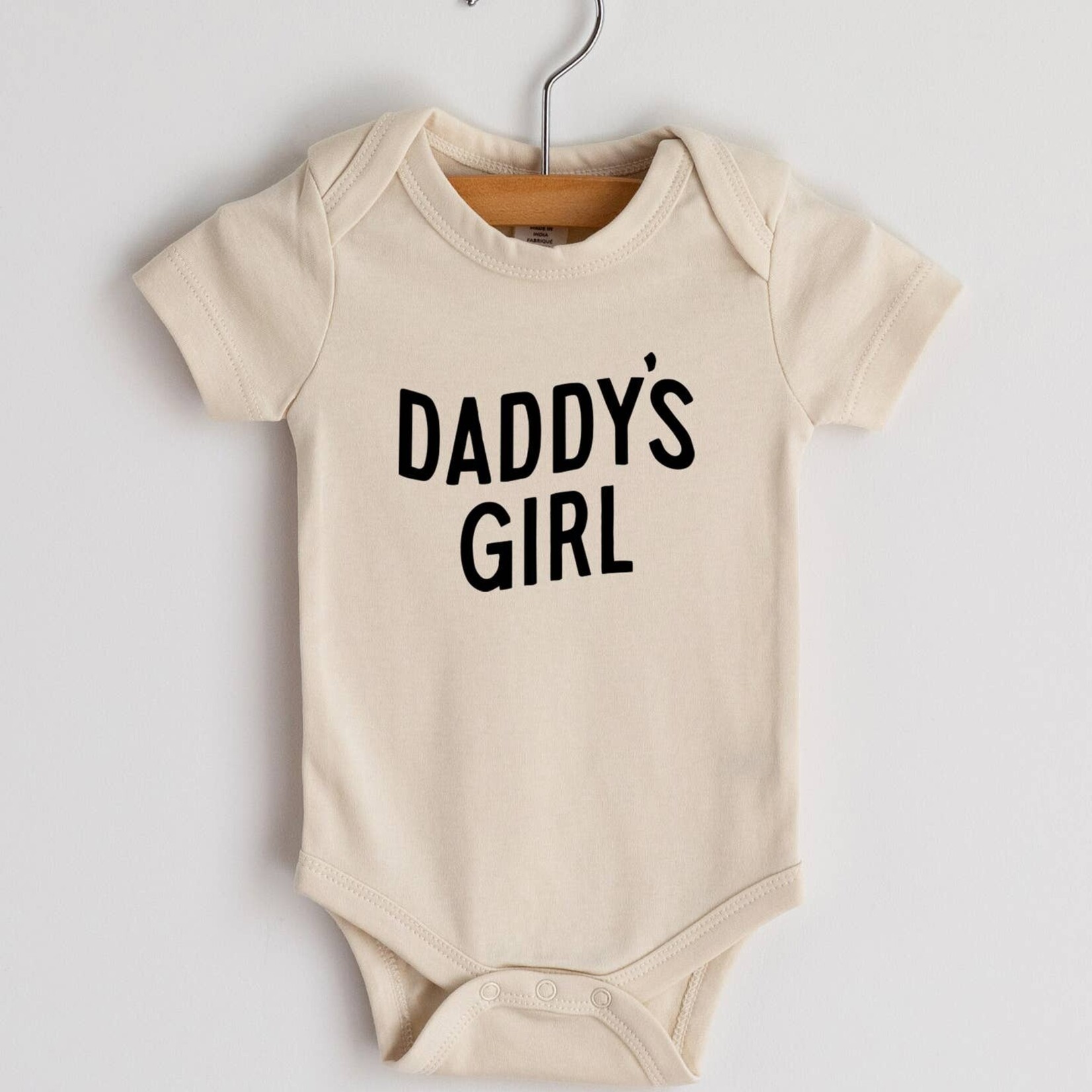 Gladfolk Daddy's Girl Organic Bodysuit  SS | Cream
