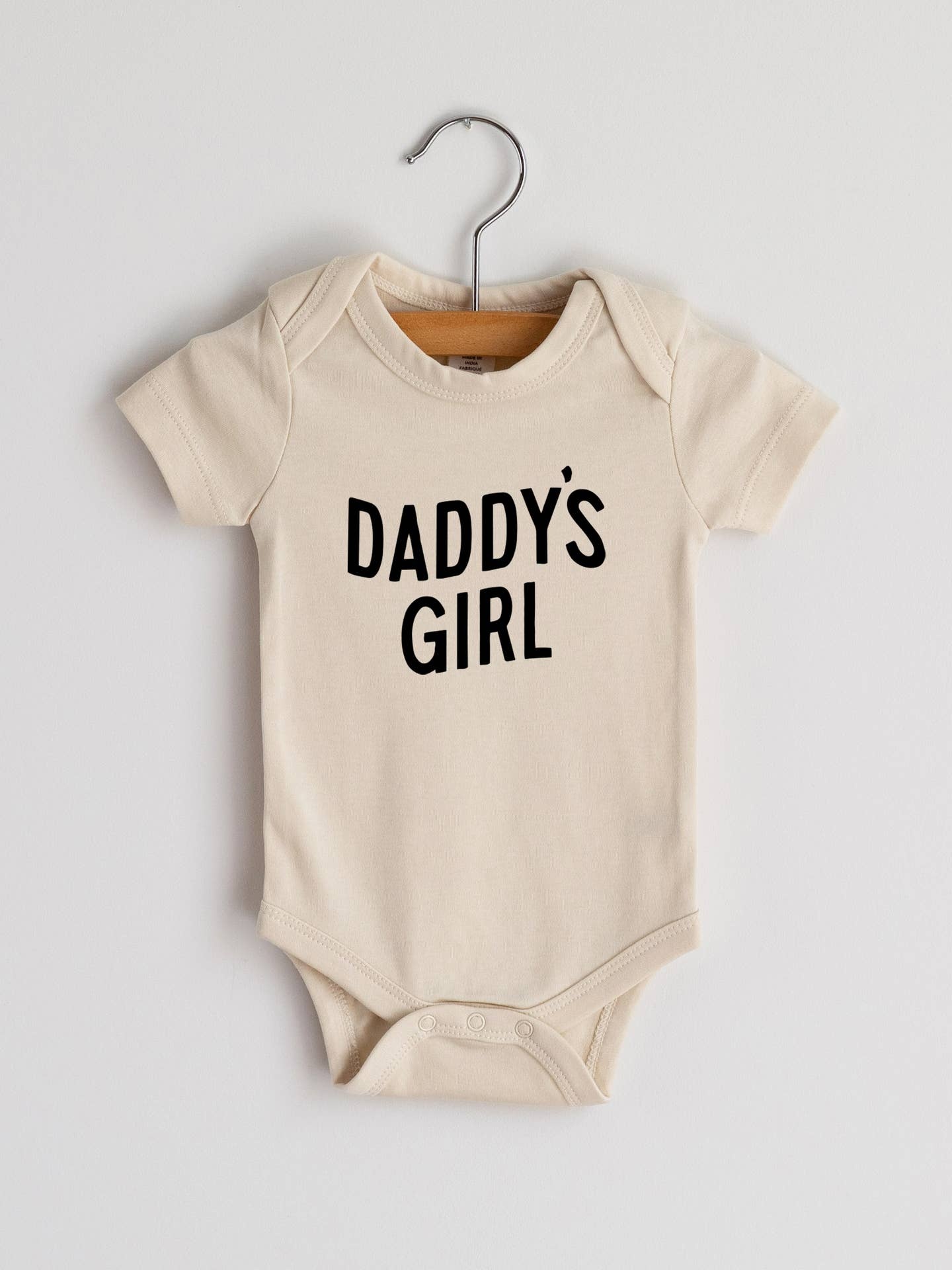 Daddy's Girl Organic Bodysuit SS Cream Kicks and Giggles