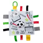 Baby Jack and Co. Soccer Ball Baby Learning Lovey Tag Stroller Toy 10" X 10"