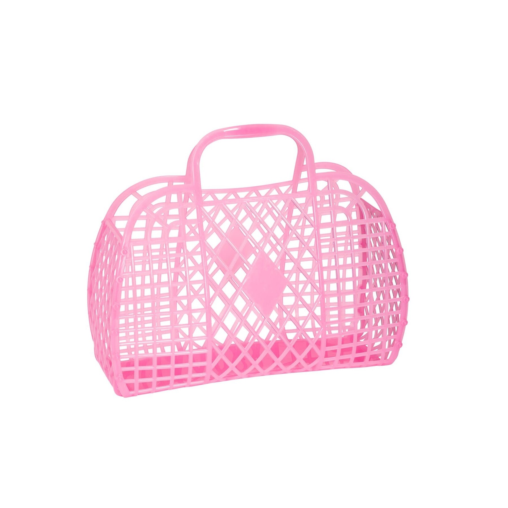 Sun Jellies Retro Basket - Small Pink