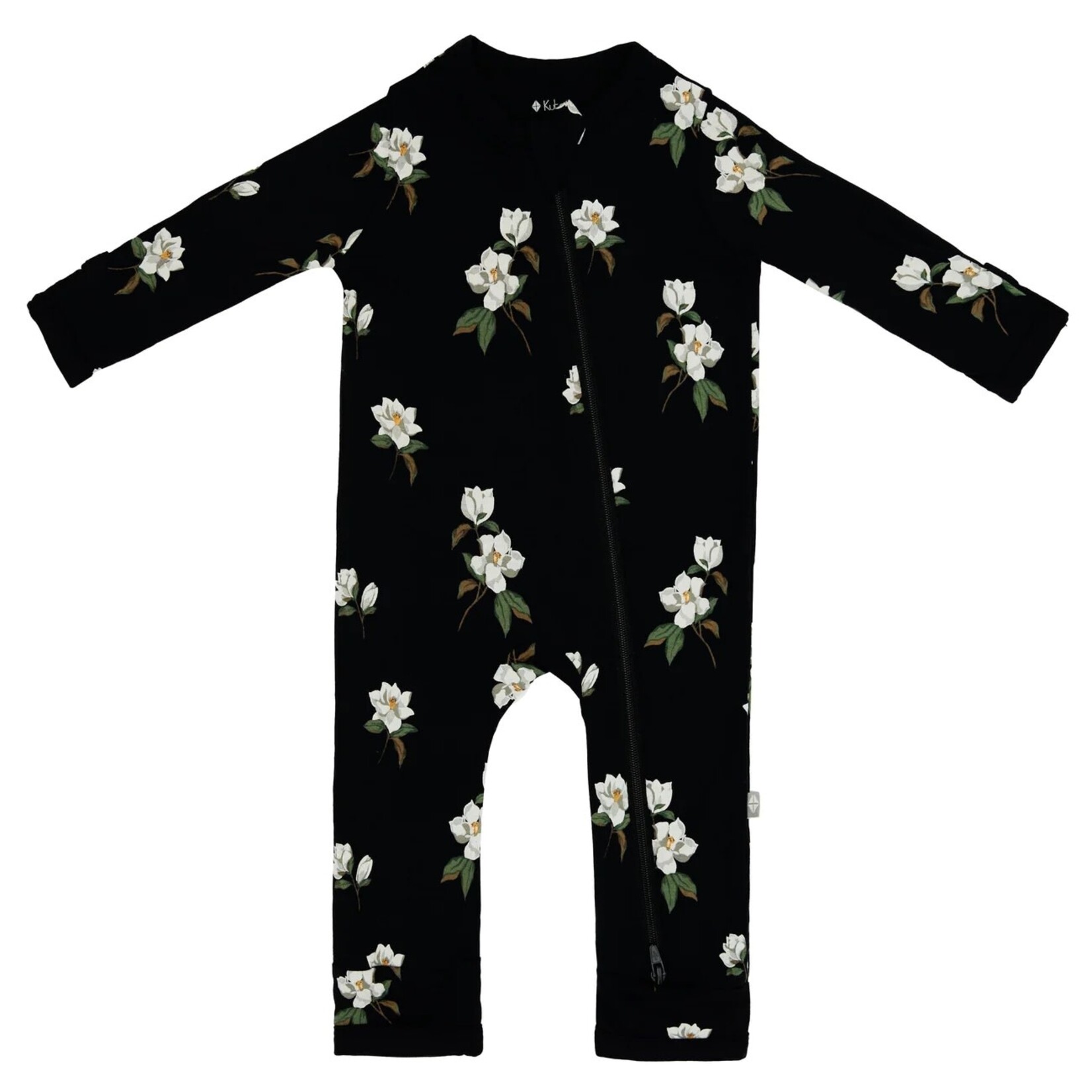 Kyte Baby Zippered Romper in Small Midnight Magnolia