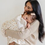 Saranoni Receiving Blanket Minky Stretch - Floral