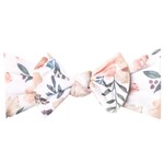 Copper Pearl Knit Headband Bow - Autumn