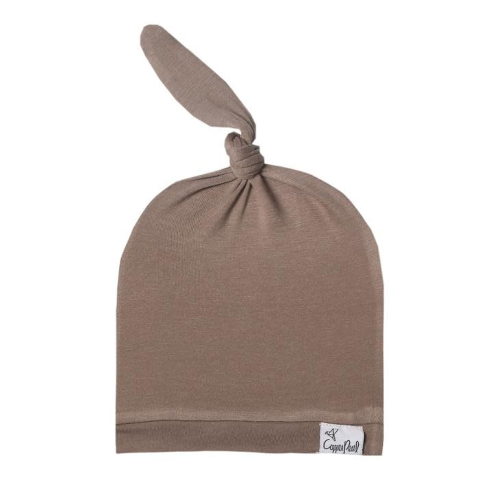 Copper Pearl Top Knot Hat 0-4M - Gobi
