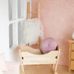 Macy Mae Dollhouse Designs Rocking Nursery Cradle | Natural Wood
