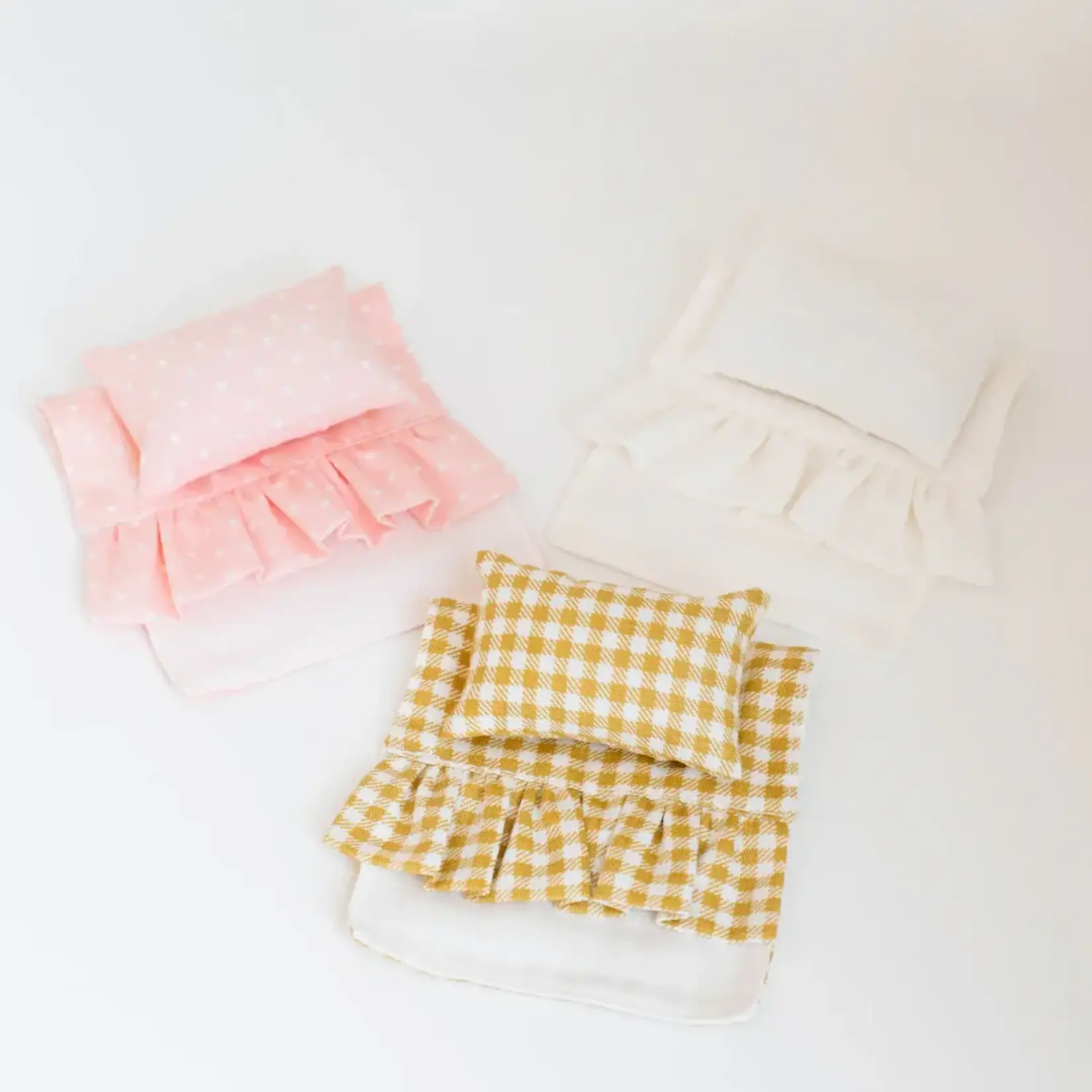 Macy Mae Dollhouse Designs Single Bedding Set | Multiple Colors Gold Gingham