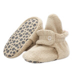 Zutano Cozie Fleece Gripper Bootie - Khaki