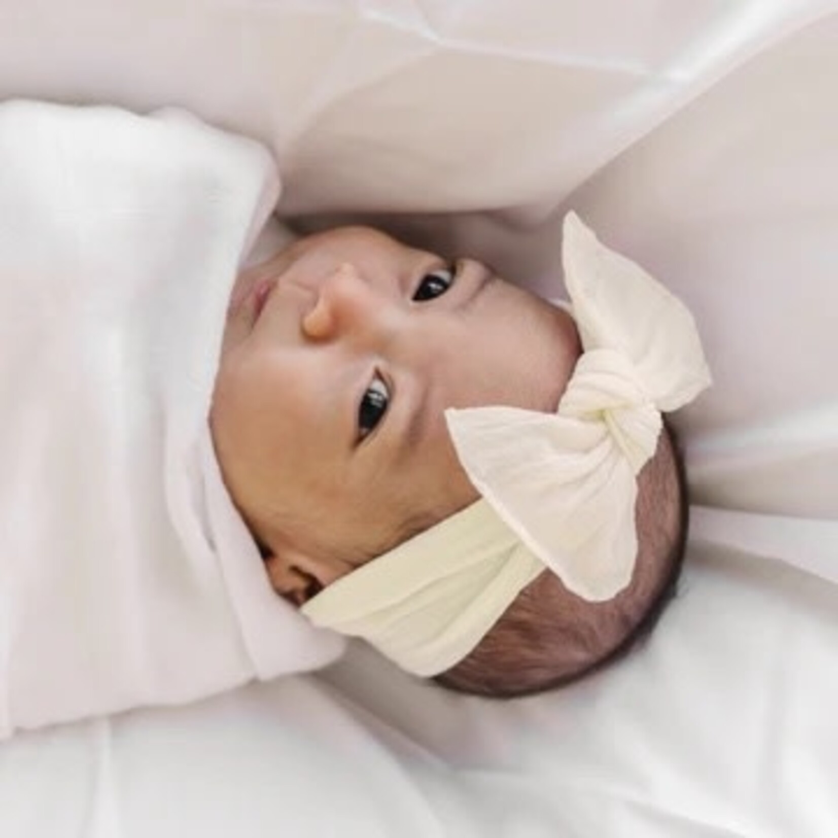 Baby Bling Bows Itty Bitty Knot: Oatmeal