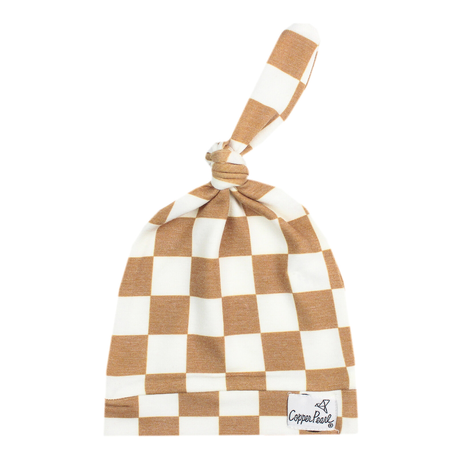 Copper Pearl Top Knot Hat 0-4M - Rad