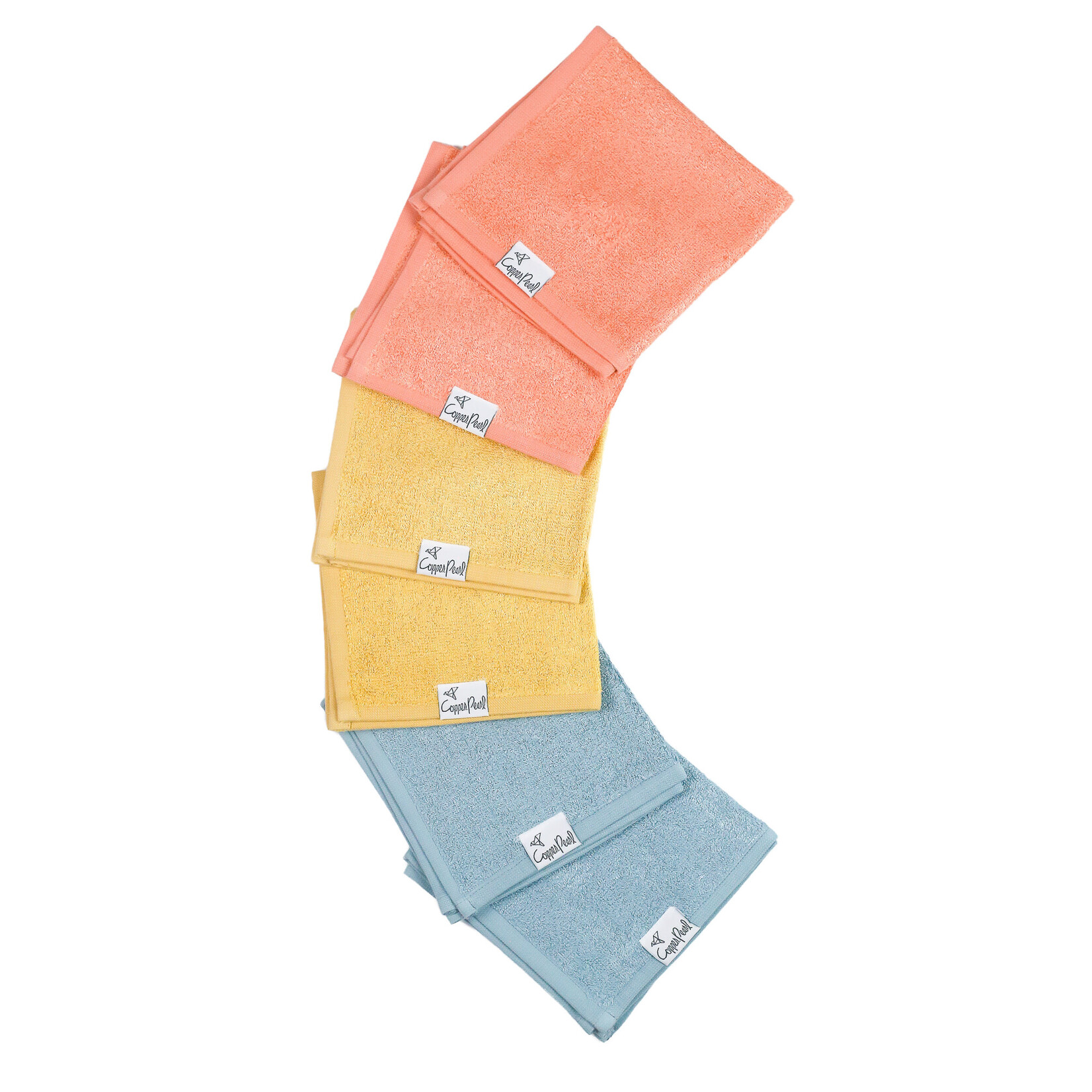 Copper Pearl Washcloths - Piper Coral