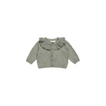 Quincy Mae Ruffle Collar Cardigan | Basil