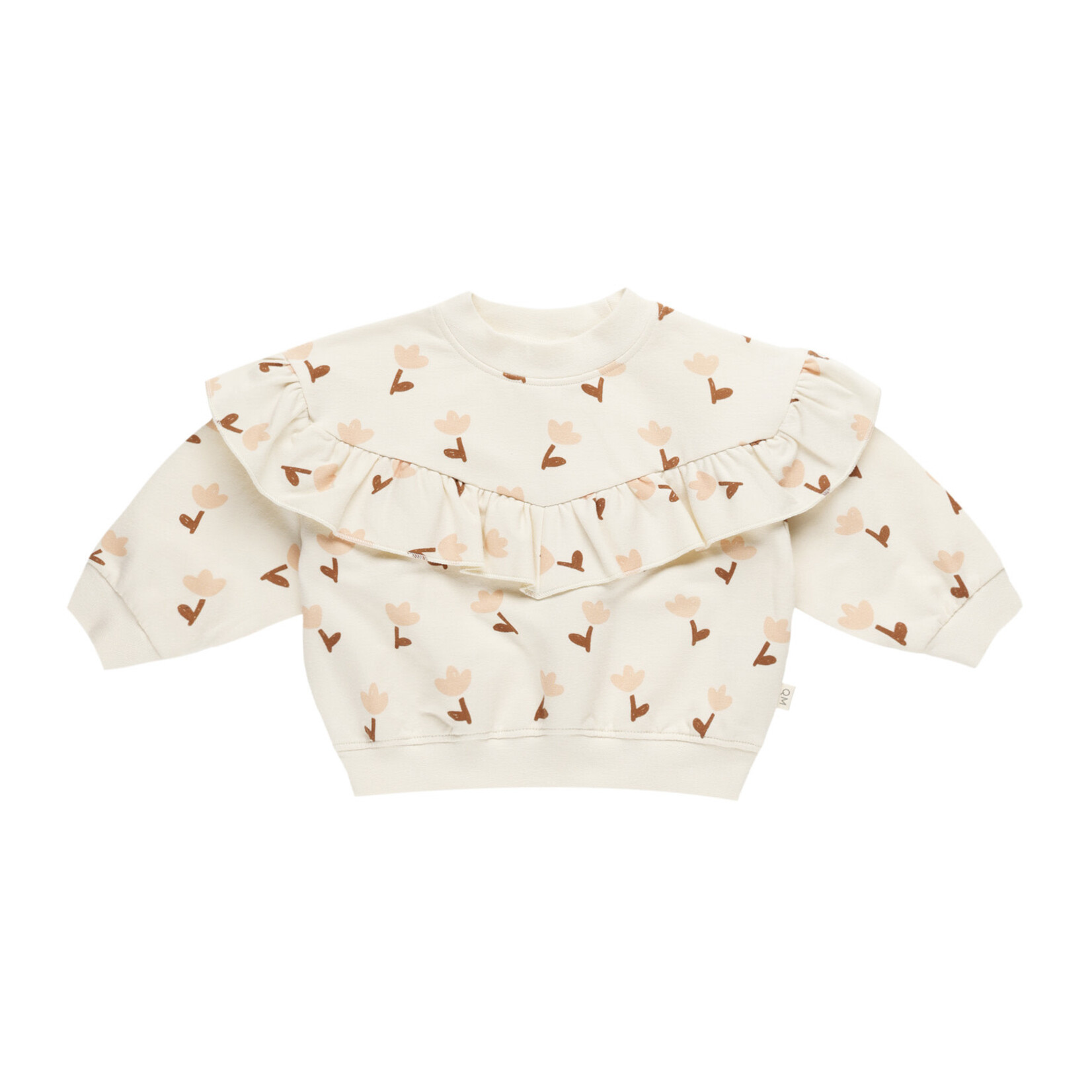 Quincy Mae Ruffle Fleece Set | Tulips