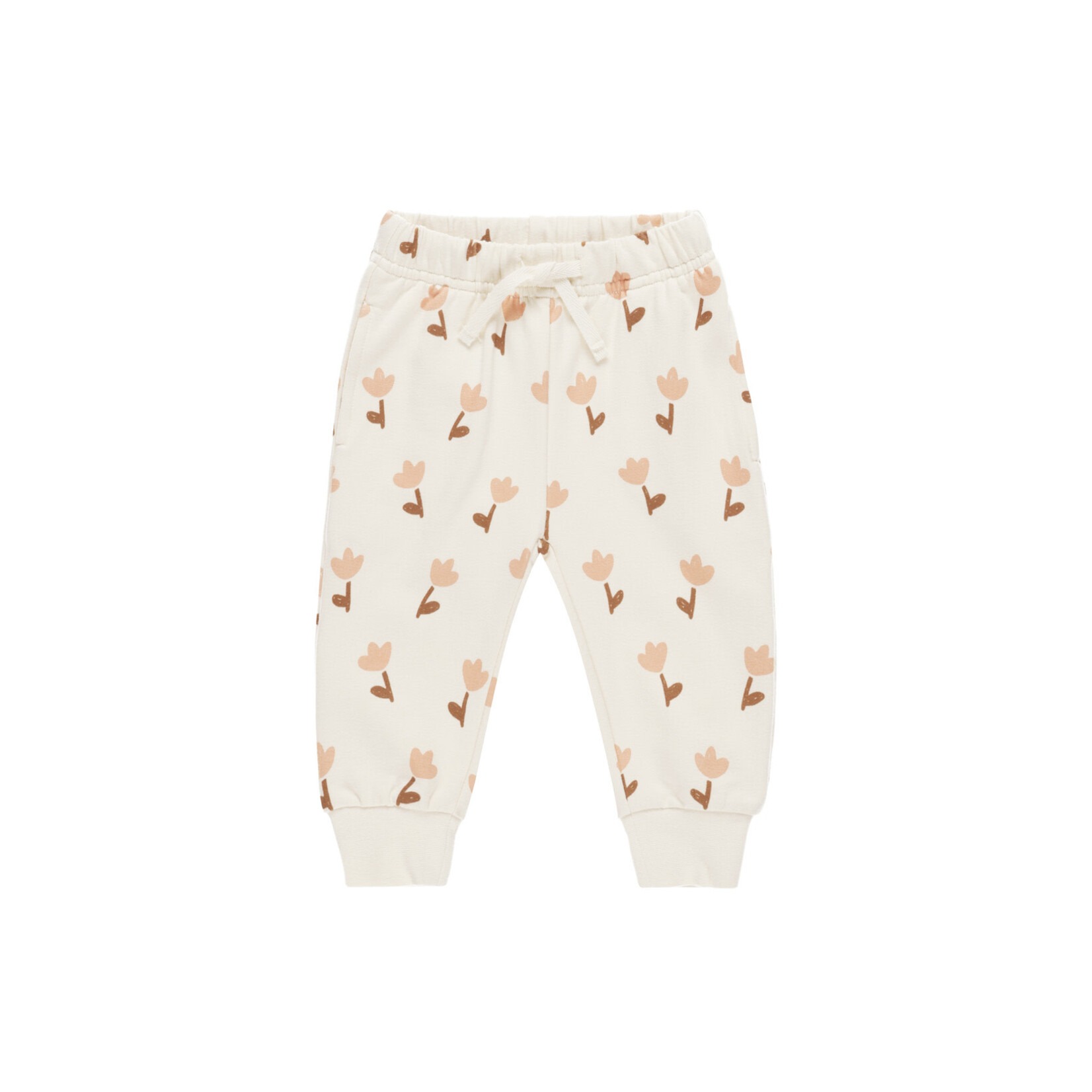 Quincy Mae Ruffle Fleece Set | Tulips