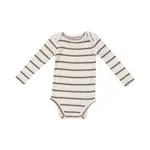 Angel Dear Bodysuit | Ribbed Brown Stripe