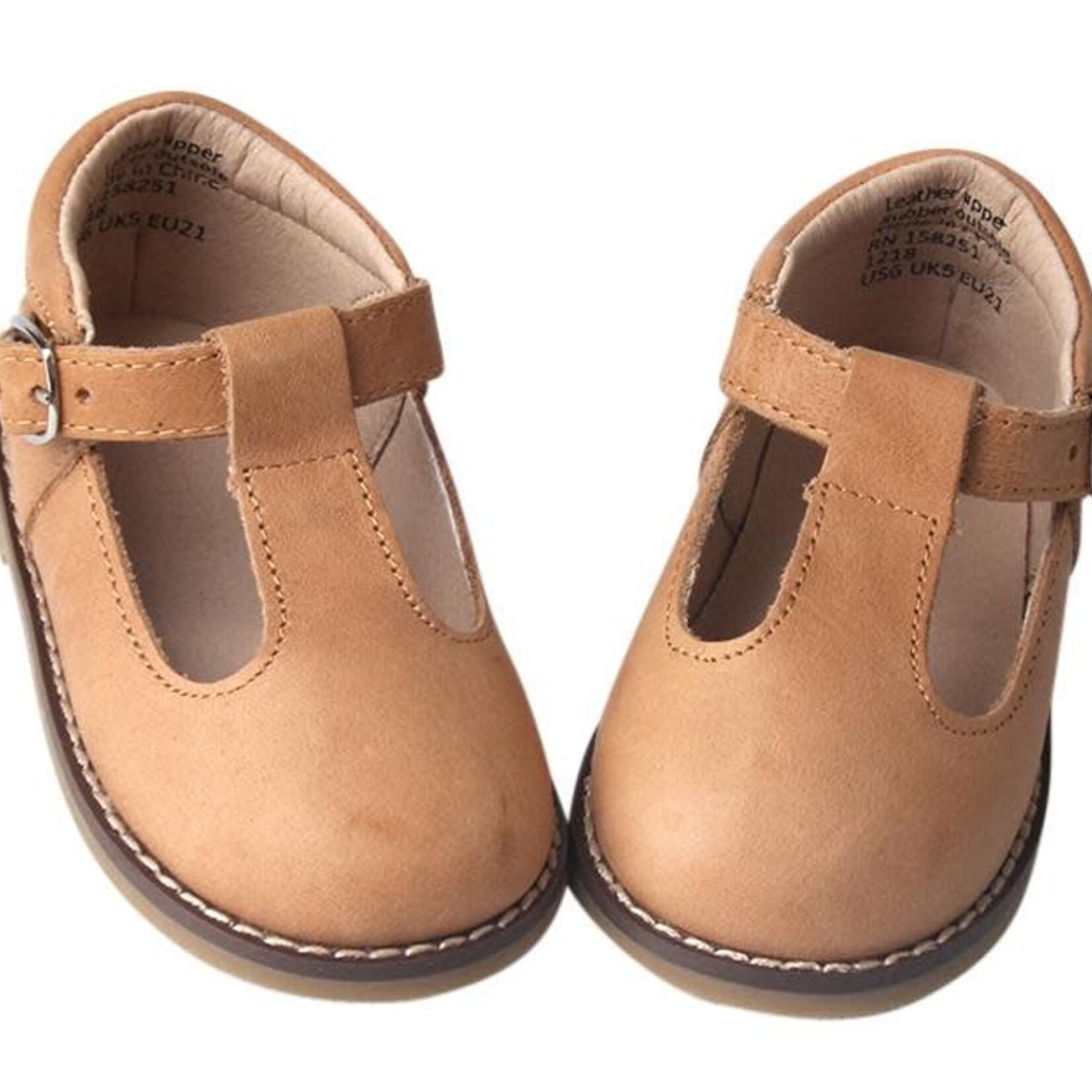 Brands We Love Classic T-Bar Hard Sole - Saddle