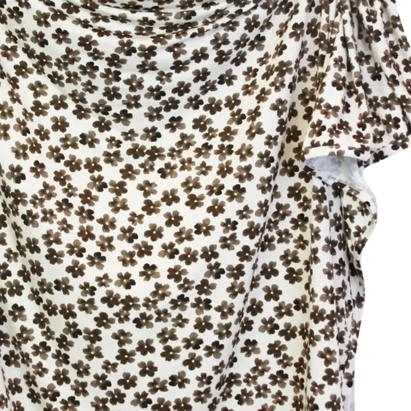 Lou Lou and Company Swaddle Blanket | Sloane (Brown Flowers)