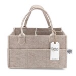 Parker Baby Co. Diaper Caddy in Oatmeal |  Regular (13 x 9 x 7")