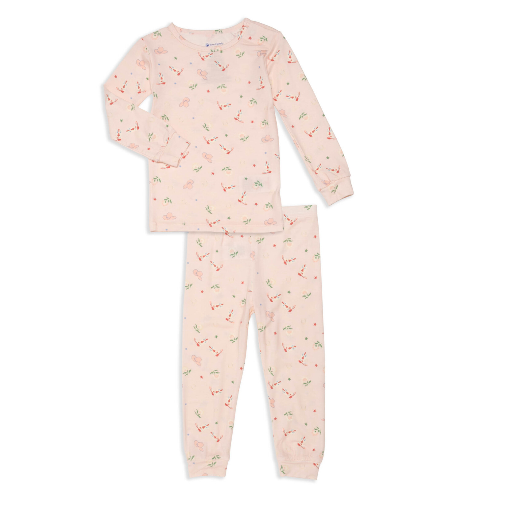 Magnetic Me Long Sleeve Pajama Set - Rodeo Drive Pink