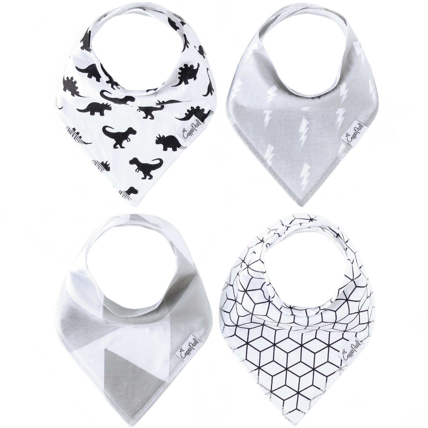 Copper Pearl Baby Bandana Bibs - Wild Set - 4 pack