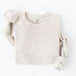 Oat Collective Sweatshirt | Mama Puff Print | Heather Dust