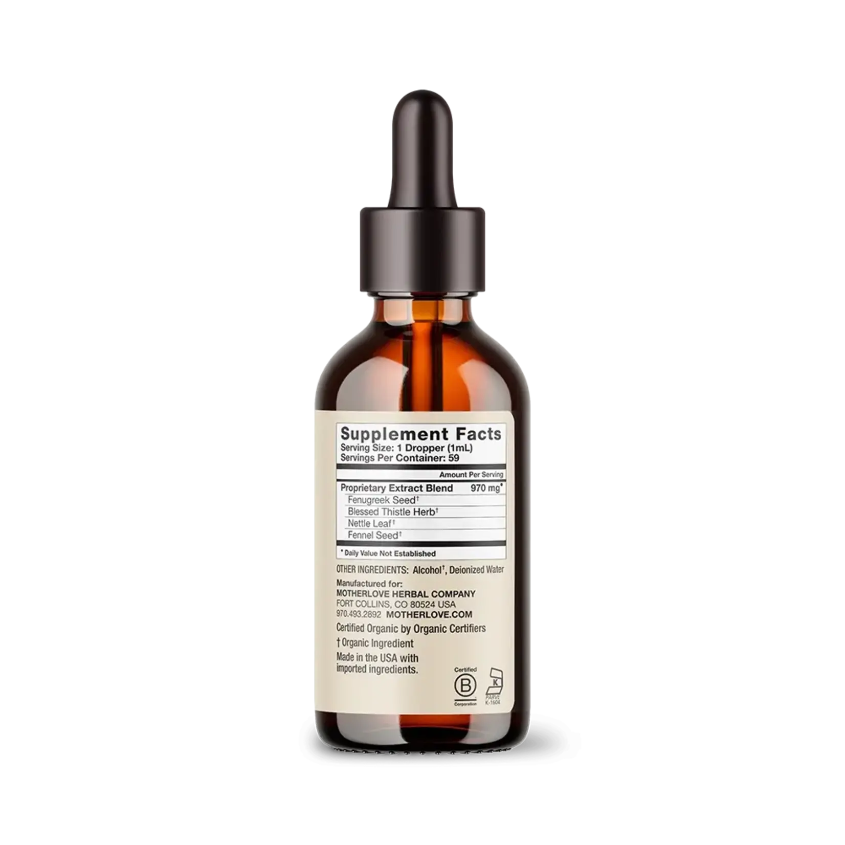 Motherlove More Milk Plus Tincture 2oz