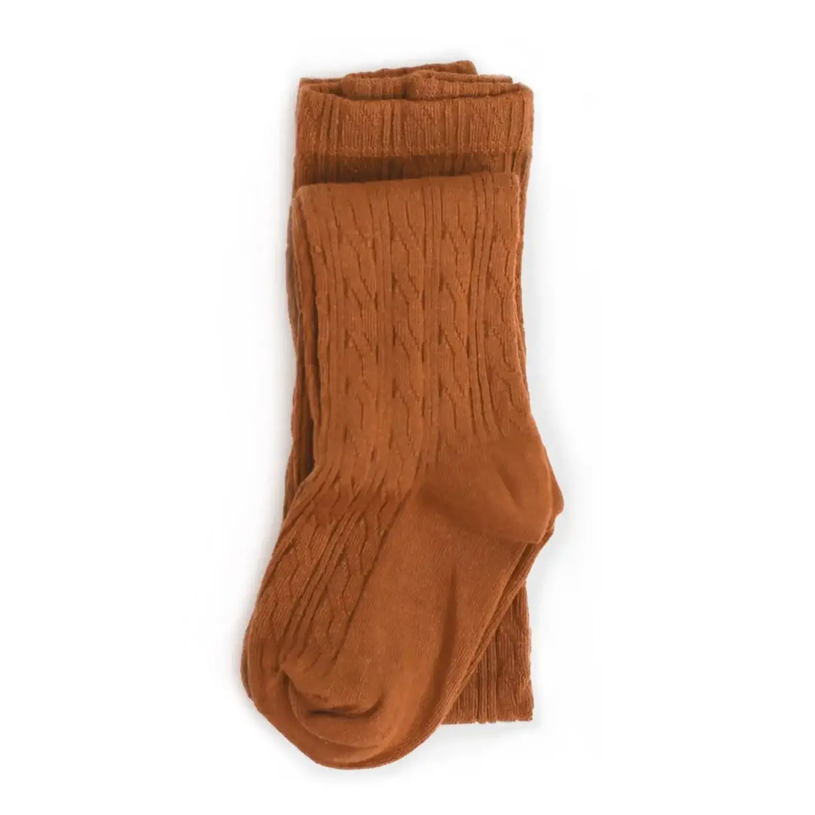 Little Stocking Co. Cable Knit Tights | Sugar Almond