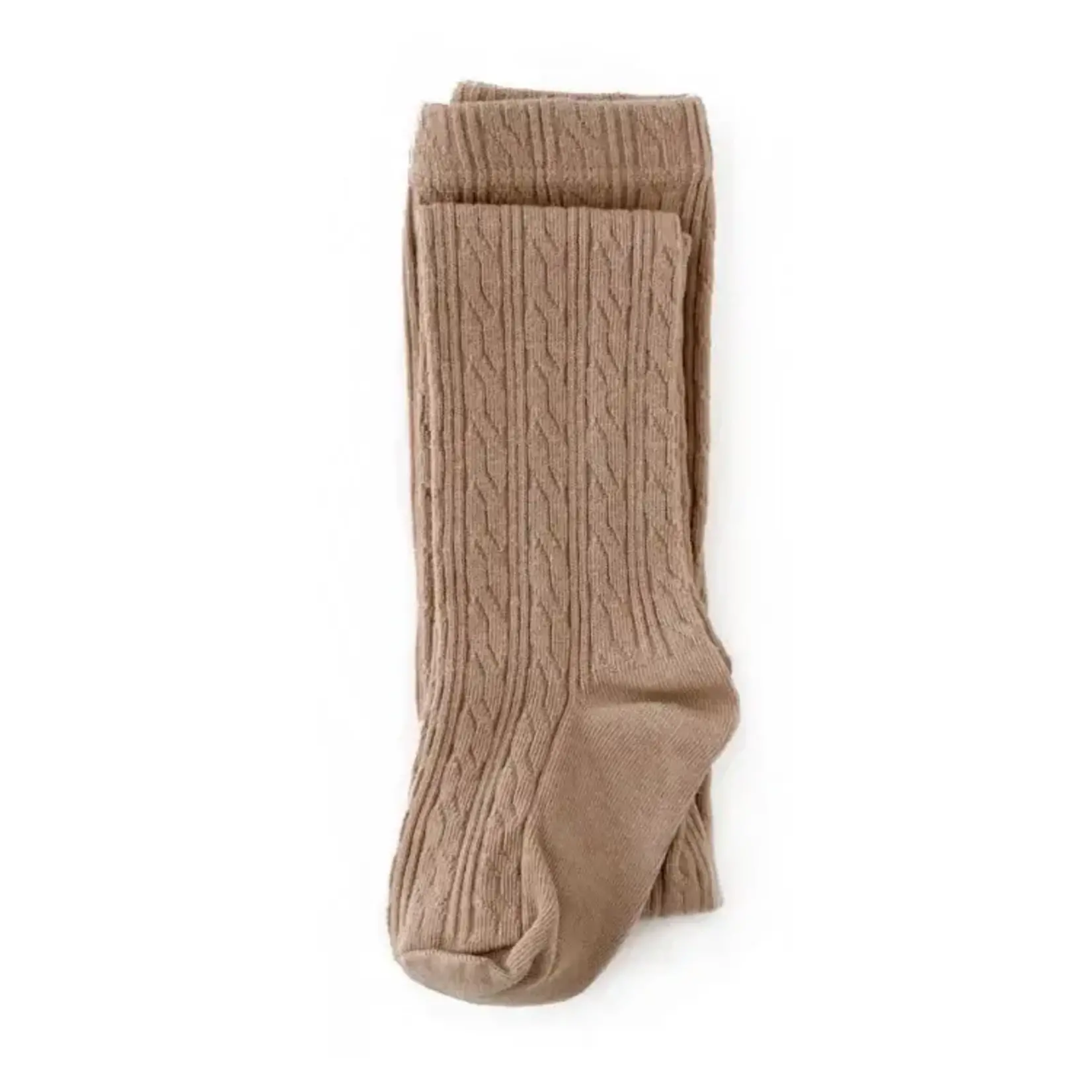 Little Stocking Co. Cable Knit Tights | Oat