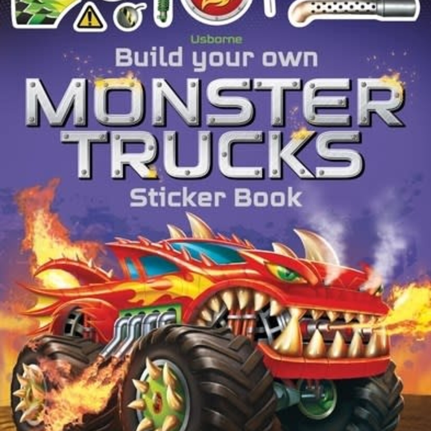 Usborne Sticker Book Build Your Own Monster Trucks