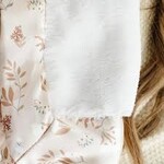 Saranoni Mini Blanket Lush Satin Border | Flora