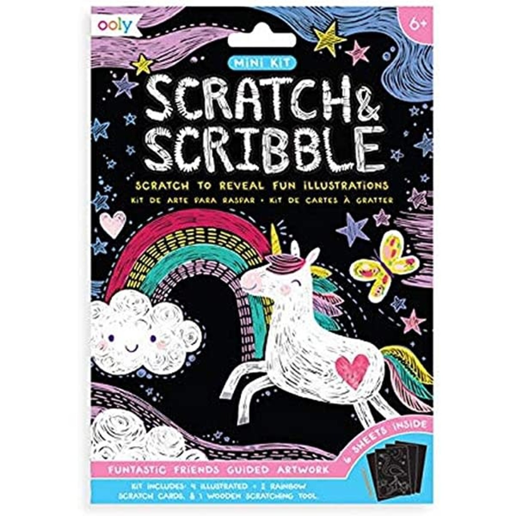 Ooly Mini Scratch & Scribble - Funtastic Friends