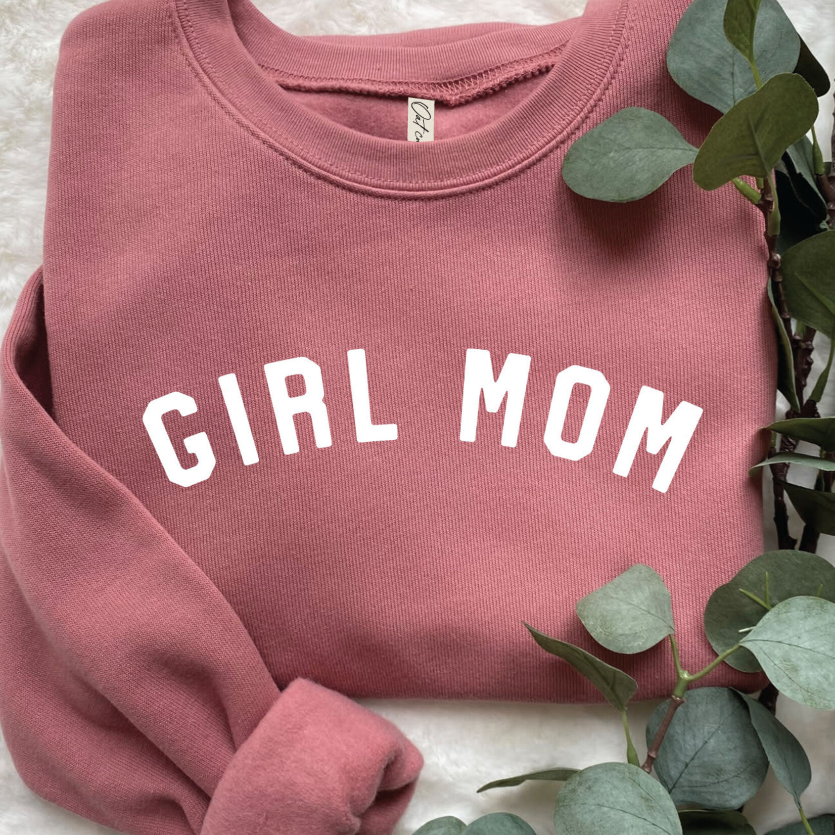 Oat Collective Sweatshirt | Girl Mom | Mauve