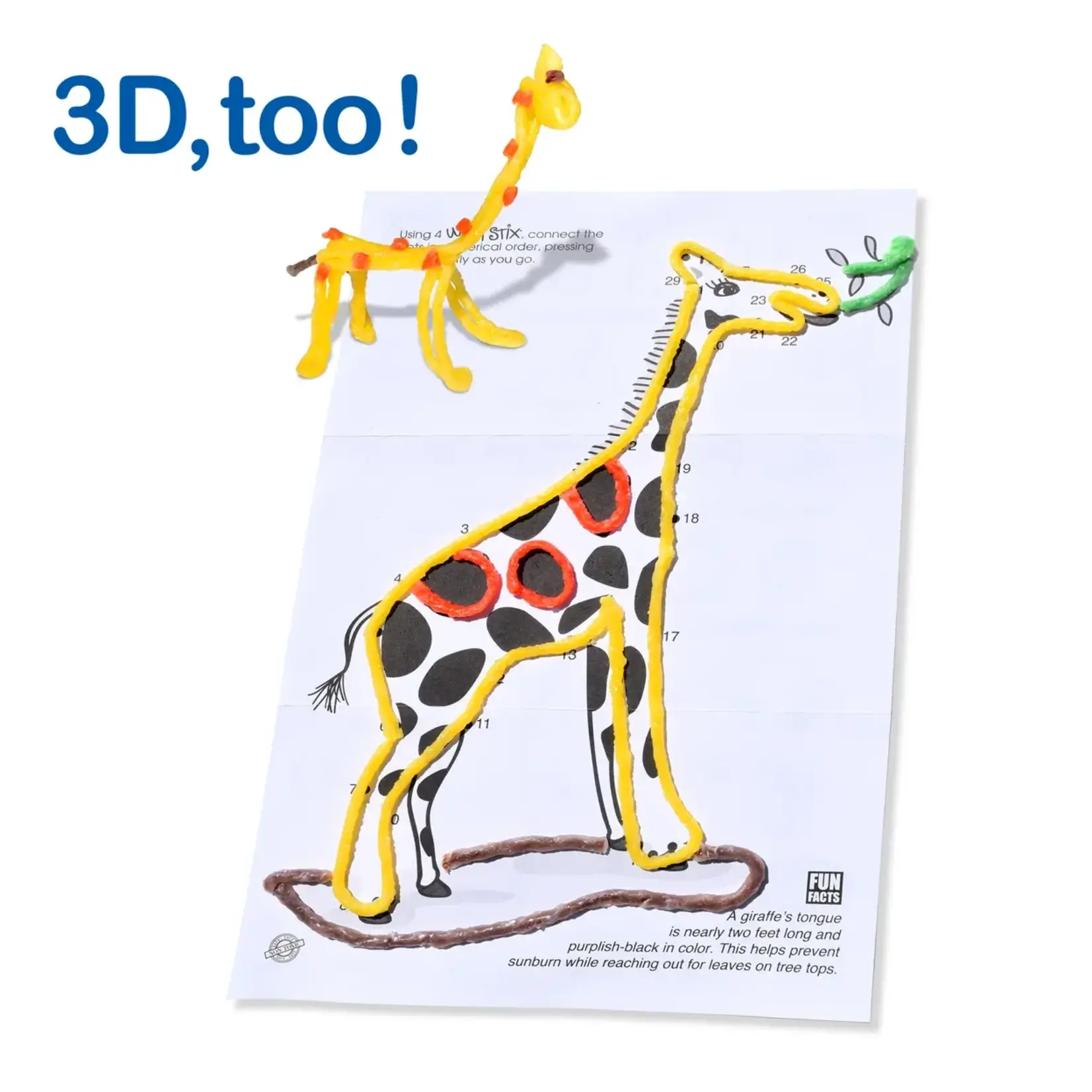 Wikki Stix ANIMAL ACTIVITY PAK (12 Mini Play Paks)