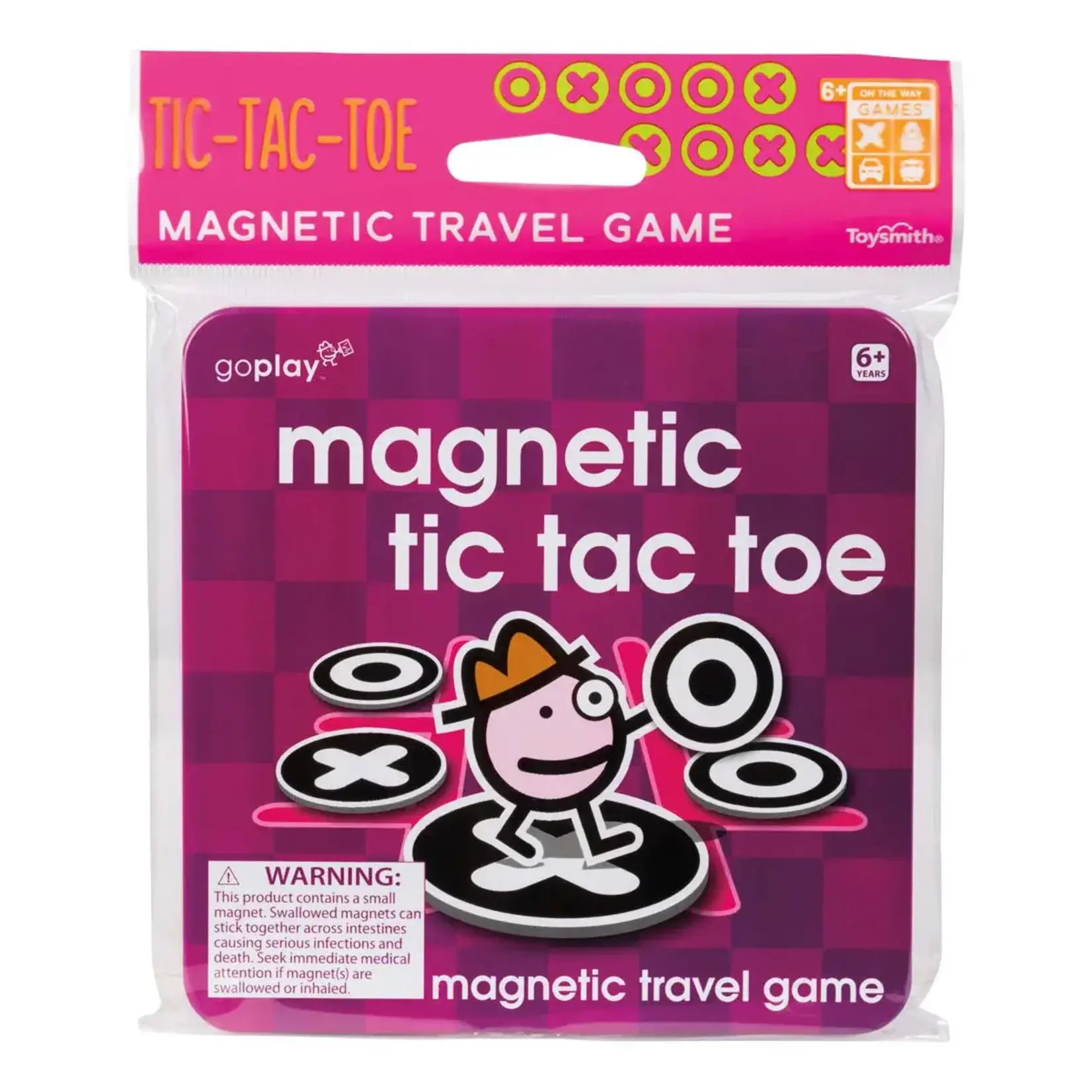 Toysmith Goplay Magnetic Tic Tac Toe Travel Game