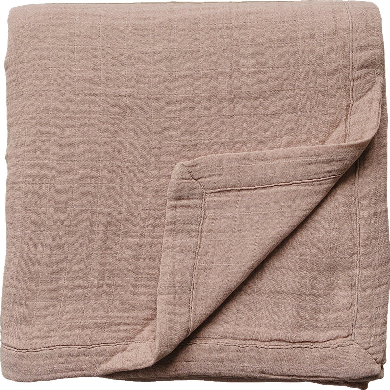 Mebie Baby Muslin Quilt - Dusty Rose