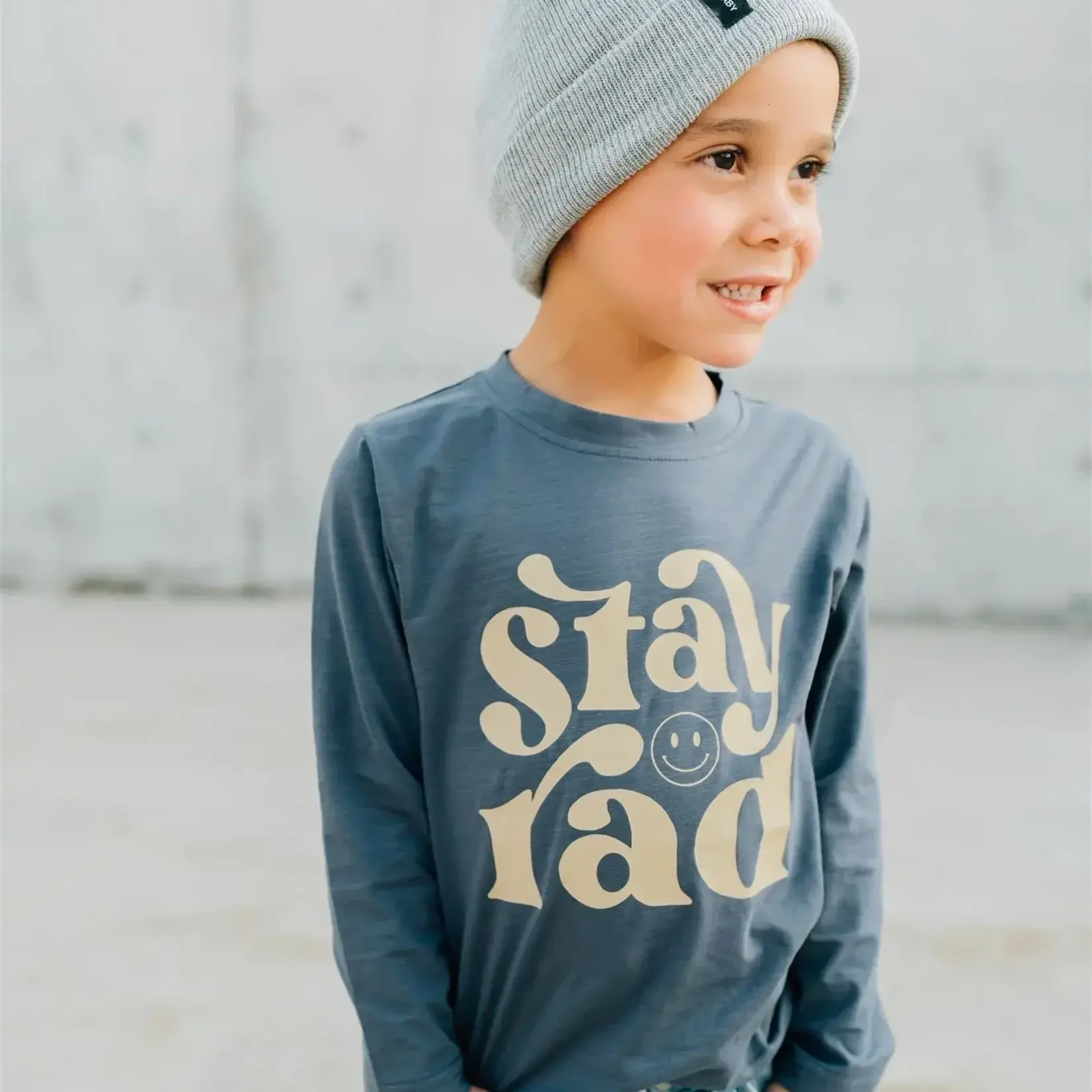 Mebie Baby Stay Rad Long Sleeve Cotton Tee