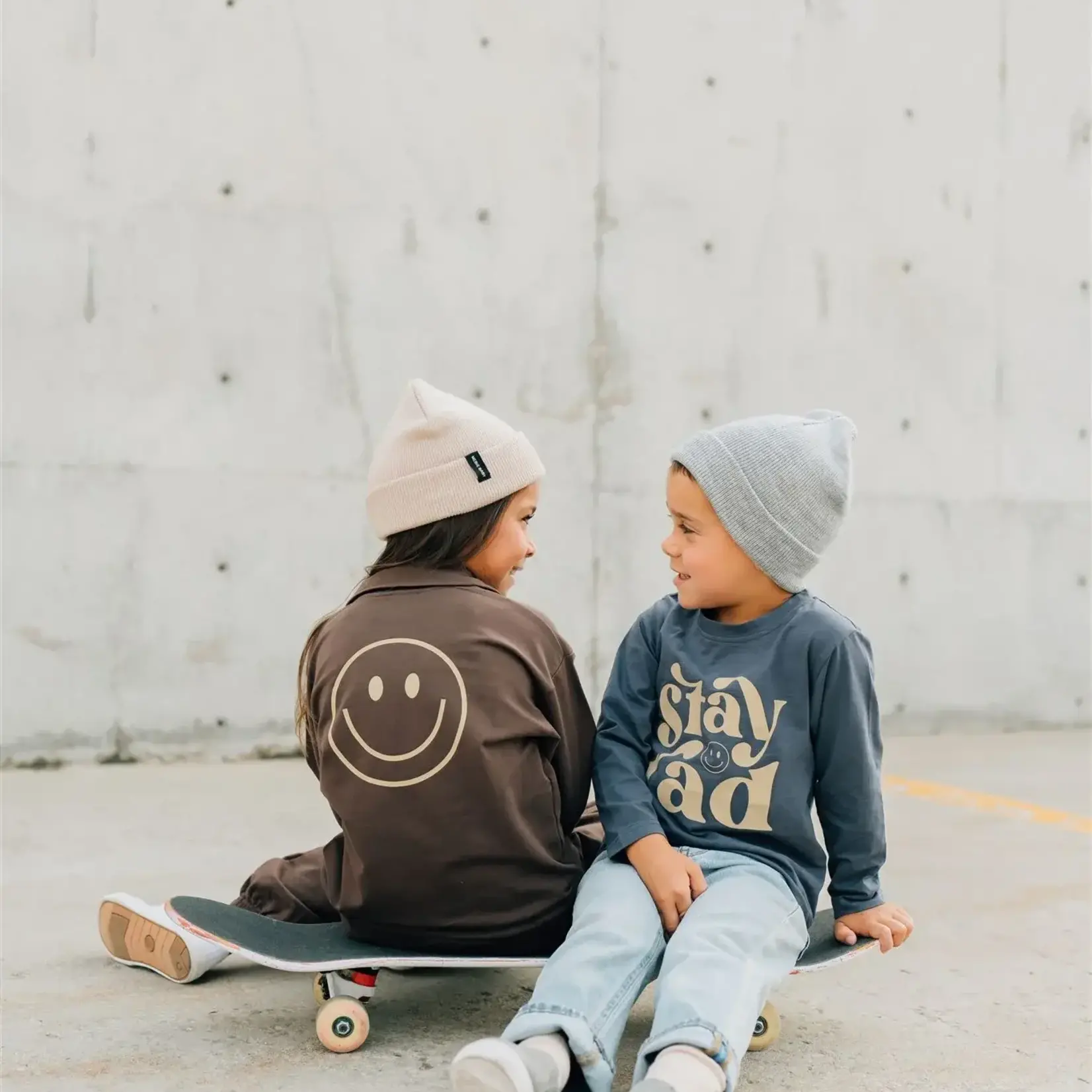 Mebie Baby Stay Rad Long Sleeve Cotton Tee