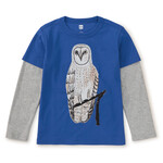 Tea Collection Toddler Layered Tee - Nihat's Owl