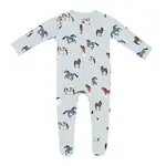 Kyte Baby Zippered Footie in Horse