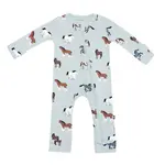 Kyte Baby Zippered Romper in Horse