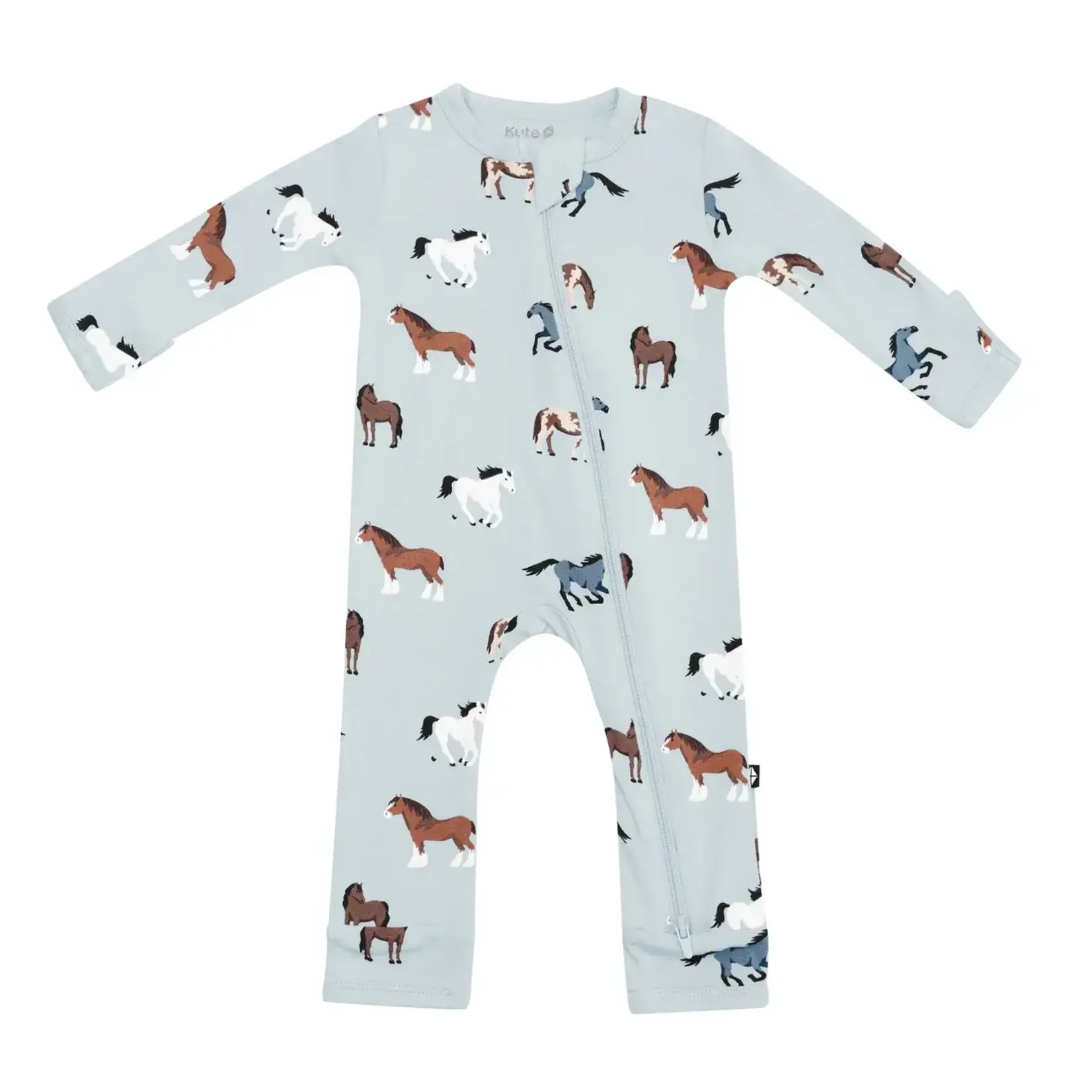 Kyte Baby Zippered Romper in Horse