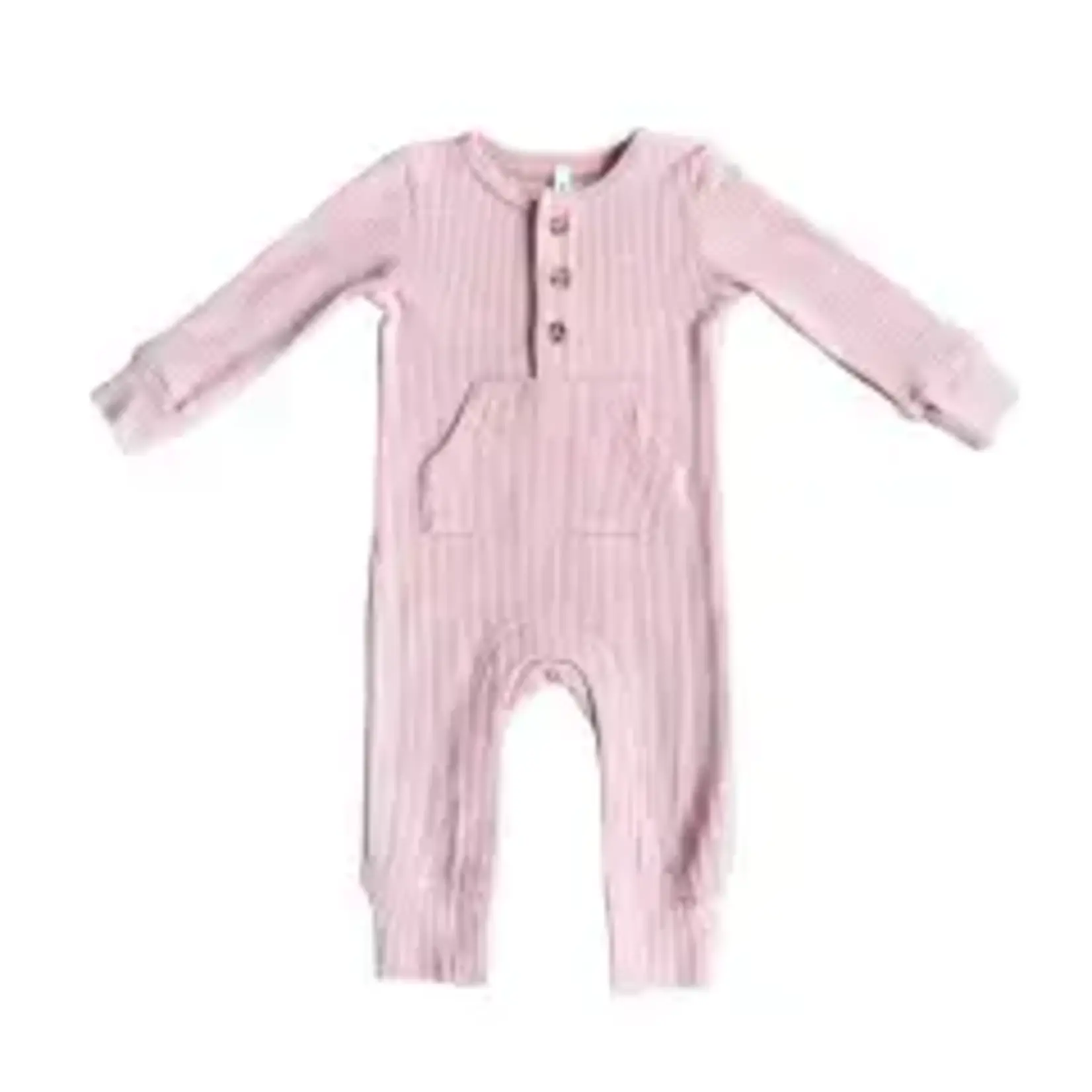 babysprouts clothing company Baby Waffle Romper | Blush
