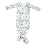 Copper Pearl Newborn Knotted Gown - Trout