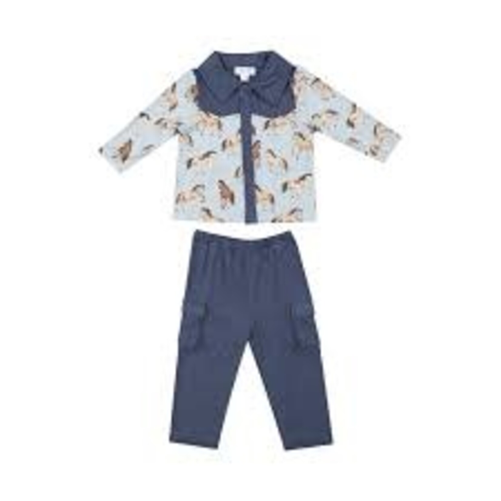 Angel Dear Button-down and Pant | Horses
