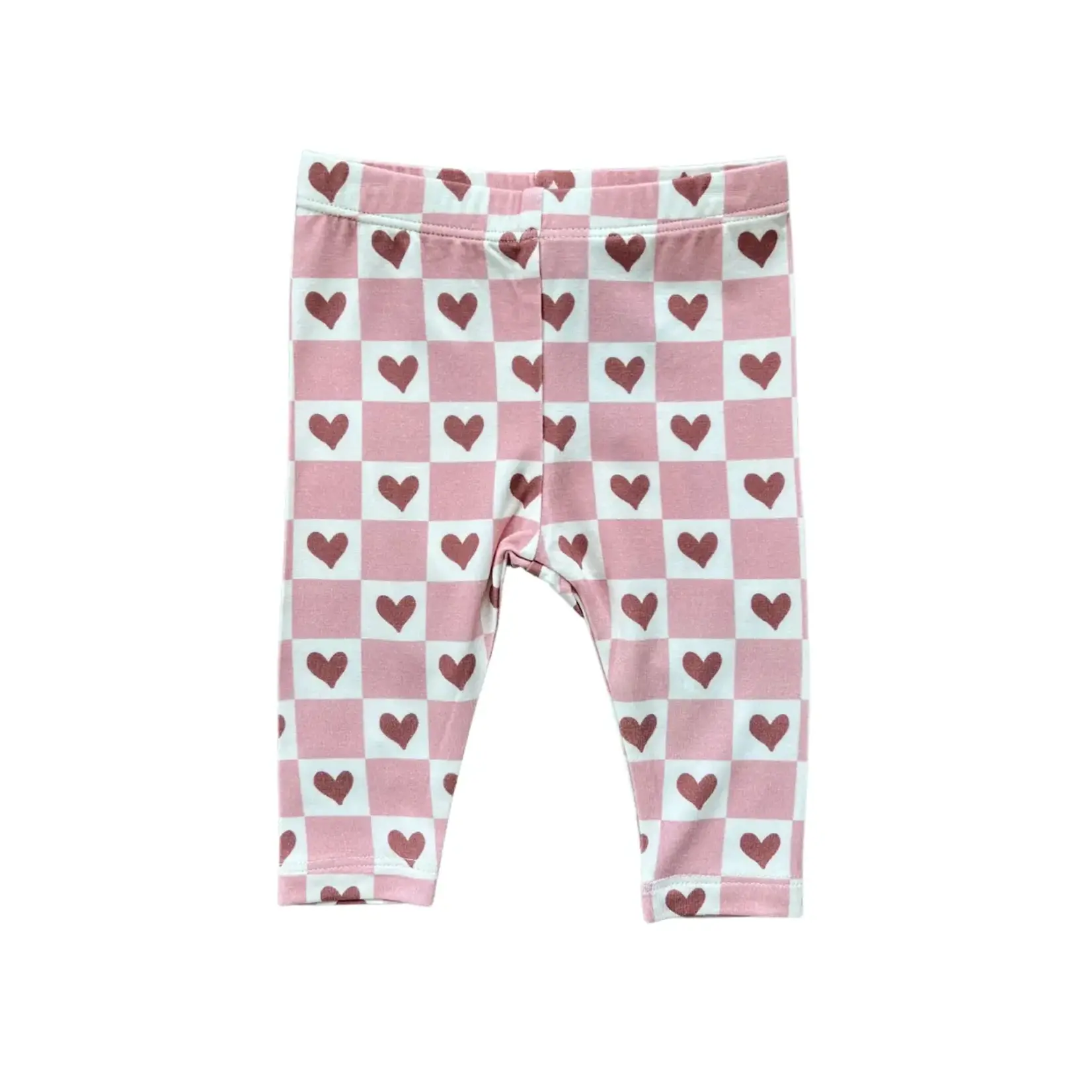 babysprouts clothing company Kid Basic Leggings | Checkered Girl's Hearts