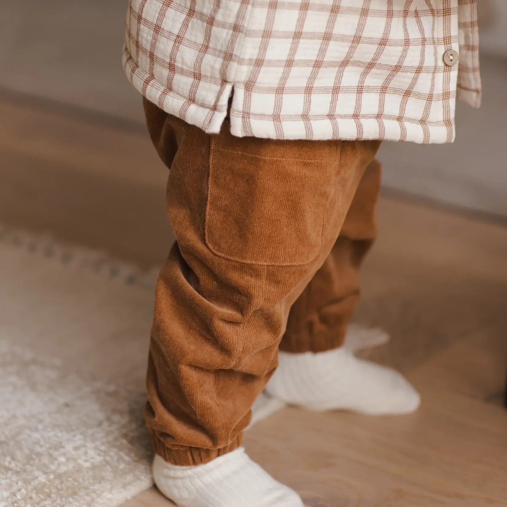 Quincy Mae Luca Cord Pant | Cinnamon