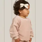 Quincy Mae Velour Relaxed Sweatshirt | Blush